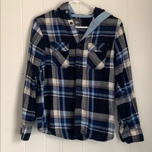 Blue boys flannel